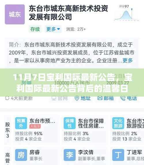 宝利国际最新公告揭秘,友谊的纽带与爱的传递背后的温馨日常故事