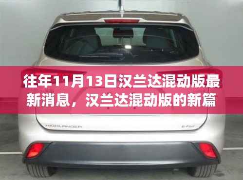 汉兰达混动版新篇章揭秘,变化、学习与自信的力量在十一月闪耀登场