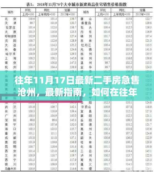 往年11月17日沧州急售二手房指南,从零开始,轻松完成急售任务