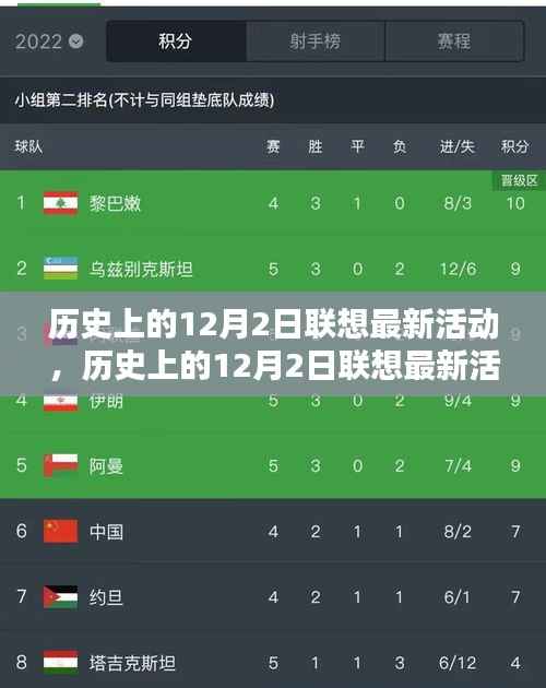 历史上的12月2日联想最新活动深度解析与评测