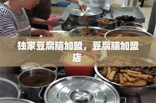 独家豆腐脑加盟,豆腐脑加盟店
