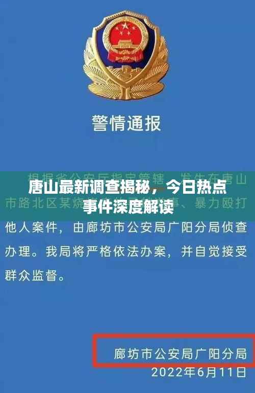 唐山最新调查揭秘,今日热点事件深度解读