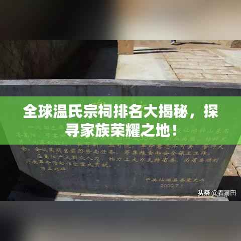 全球温氏宗祠排名大揭秘,探寻家族荣耀之地!