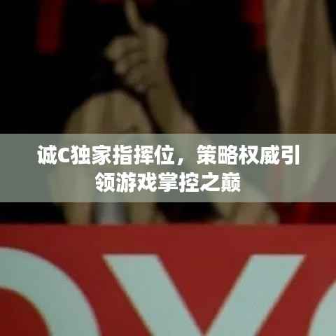 诚C独家指挥位,策略权威引领游戏掌控之巅